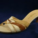 COLE HAAN CITY WOMENS BEIGE & BROWN SLIDE SANDAL 8 AA
