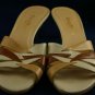 COLE HAAN CITY WOMENS BEIGE & BROWN SLIDE SANDAL 8 AA