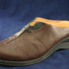 MURTOSA WOMENS BRN LEATHER CLOGS MULES 38/7.5 M