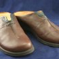 MURTOSA WOMENS BRN LEATHER CLOGS MULES 38/7.5 M