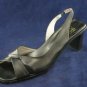 JOAN & DAVID BLACK OPEN TOE SLINGBACK SANDALS SIZE 10 M