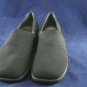 STUART WEITZMAN BLK MICROFABRIC FLATS LOAFERS 6 C EUC