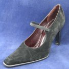 MARTINEZ VALERO WOMENS BLK SUEDE MARY JANE PUMPS 6 B