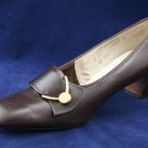 VTG 60'S NATURALIZER WOMENS BRN LEATHER PUMPS 8 B MINT