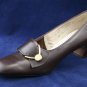 VTG 60'S NATURALIZER WOMENS BRN LEATHER PUMPS 8 B MINT