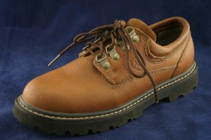 ARIAT WOMENS BRN LEATHER PADDOCK WORK SHOES 6 B EUC
