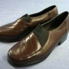 RIEKER WOMENS BROWN LEATHER LOAFERS SHOES 36/6 NEW