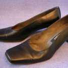 STUART WEITZMAN WOMENS BLACK LEATHER PUMPS/SHOES 7 B