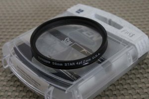 TIFFEN AUTH 58mm 4 POINT STAR LENS FILTER MINT F1158