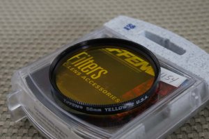 TIFFEN AUTH 58mm YELLOW 12 LENS FILTER USA MINT F1154