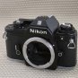 NIKON EM SLR 35mm Film Camera BLACK BODY MINT COND