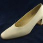 AMALFI NORDSTROM BONE LEATHER MID HEEL PUMPS 10 B MINT