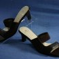 ANNE KLEIN BROWN LEATHER SLIDE SANDAL SHOES PUMPS 7 M