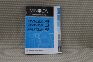 MINOLTA MAXXUM 4 INSTUCTION BOOK OWNERS MANUAL - B234