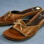 Linea Paolo Brown Leather Slide Sandals 10 N MINT