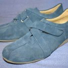 SAN MARINA PARIS BLUE SUEDE OXFORDS WALKING SHOES 6 M