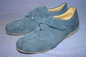 SAN MARINA PARIS BLUE SUEDE OXFORDS WALKING SHOES 6 M