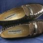 SALAMANDER WOMENS BROWN CROCO LEATHER LOAFERS 3.5/6 M