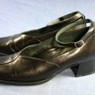 YOFI ISRAEL WOMEN BLACK LEATHER ANKLE STRAP PUMP 38/8