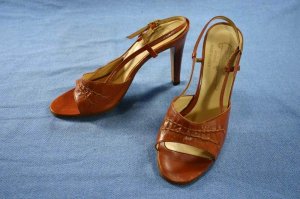 VINTAGE 60'S VAN ELI SLINGBACK PUMPS 5 M NEW NOS