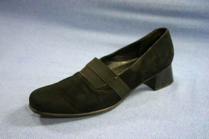 MUNRO AMERICAN BLACK SUEDE LOAFERS SHOES 8.5 N $115