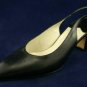 AMALFI NORDSTROM BLACK LEATHER SLINGBACK PUMPS 7 B NEW