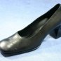 BETTY BARCLAY WOMENS BLACK LEATHER PUMPS 5/8 M NEW