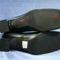 BETTY BARCLAY WOMENS BLACK LEATHER PUMPS 5/8 M NEW