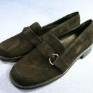 AEROSOLES CLEAN MACHINE BLACK SUEDE WOMEN LOAFER 8 NEW