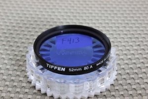 TIFFEN AUTH 52mm 80A COLOR CORRECTION LENS FILTER F413