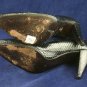 VTG 80'S ROBERTO VIANNI BLACK SNAKESKIN PUMPS 7 AA EUC