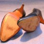 VINTAGE EVAN-PICONE LEATHER/SNAKE HIGH HEEL PUMPS 7.5 M