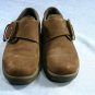 ECCO WOMENS BROWN MONK STRAP WALKING SHOES 37/6.5 M