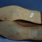 JONES NEW YORK BROWN WOVEN FABRIC FLATS 6.5 M MINT