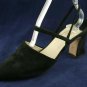 JOAN & DAVID BLK SUEDE ANKLE STRAP PUMPS 9 M MINT