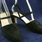 JOAN & DAVID BLK SUEDE ANKLE STRAP PUMPS 9 M MINT