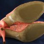 BANANA REPUBLIC WOMENS PINK LACE SLINGBACK PUMPS 10 B