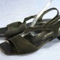 BRUNO MAGLI BLACK STRETCH SLINGBACK SANDALS 7 B