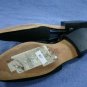 VAN ELI BLACK LEATHER/FABRIC SLINGBACK FLATS SHOES 6 M
