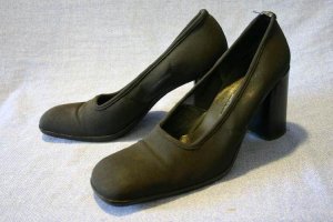VIA SPIGA BLACK MESH FABRIC HIGH HEEL PUMPS 8 M MINT