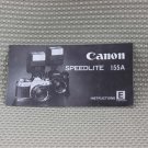 CANON SPEEDLITE 155A FLASH INSTRUCTION MANUAL B163
