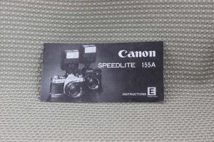 CANON SPEEDLITE 155A FLASH INSTRUCTION MANUAL B163
