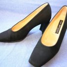 VIA SPIGA WOMENS BLACK GROS-GRAIN HIGH HEEL PUMPS 8 M