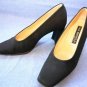 VIA SPIGA WOMENS BLACK GROS-GRAIN HIGH HEEL PUMPS 8 M