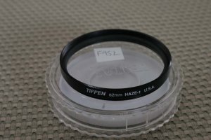 TIFFEN AUTH 62mm UV HAZE-1 LENS FILTER USA F952