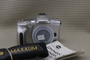 MINOLTA MAXXUM 50 FILM CAMERA FLASH Digital Back Up EX+