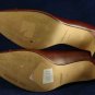 ANN MARINO WOMENS BURGUNDY LEATHER PUMPS 8.5 M NEW