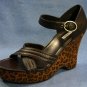 TOMMY HILFIGER PLATFORM ANKLE STRAP SANDALS 10 M MINT
