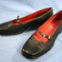 ROCKPORT BLACK LEATHER MARY JANES FLATS/SHOES 5 M