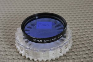 TIFFEN AUTH 49mm 80B blue LENS FILTER F1023